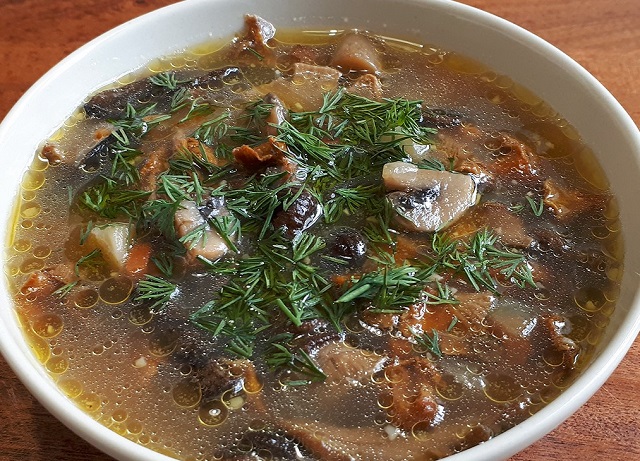 Рецепты постных блюд, грибной суп